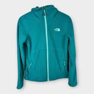 The North Face Womens size Small Morning Glory Fleece Zip Up Jacket Blue